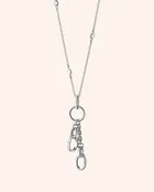 18" "Design Your Own" Small Charm Chain Necklace with Sapphires, 2 Charm Stations