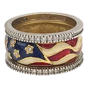 Stars-and-Stripes Hidalgo Ring Set  (COLLECTIBLE)