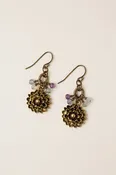 Aspire Flourite Cluster Earrings 019E