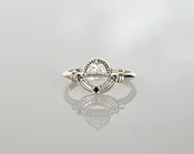 Aether Ring with Cubic Zirconia | Sterling Silver | One of a Kind — TYTIN