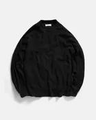 ARIZ LONG SLEEVE CREWNECK - BLACK LIGHTWEIGHT TECH COTTON THERMAL