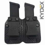 Carbon Fiber KYDEX Magazine Holder | Suede-Lined | Single & Double Stack |