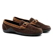 Martin Dingman Bill Safari Wild African Hippo Suede Loafer