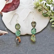 African Turquoise Earrings