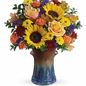 Teleflora's Country Sunflowers Bouquet - by Collene's Crafts-N-Flowers