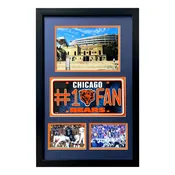 Chicago Bears Fan License Plate Framed Collage Memorabilia Walter Paton Butkus