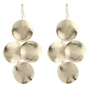 Disc Earrings in Gold
