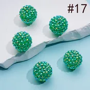 20MM Rhinestone Beads, Collection of Acrylic Rhinestone Beads, Part 1: Color No.1 -No.32