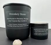Hand Poured Petoskey Stone Soy Candle