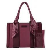 Case-Mate Espresso Polka Dot Bow Jelly Tote Bag