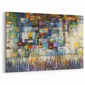 A Mosaic of Prayer Abstract Kotel Jewish Wall Art by Yossi Bitton