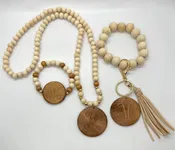 Monogram Long  Beaded Lily Necklaces