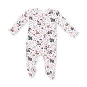 Angel Dear 2-Way Ruffle Back Zipper Footie F3