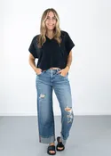 Camden Cuffed Crop