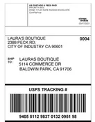 $9.75 Shipping Label