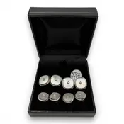14K Larter Mother of Pearl  Stud Set Set 6pcs