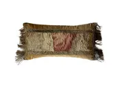 Early 18th Century Original Needlepoint Fabric with Gold Fringe — St Romain Interiors