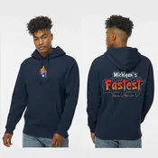 1KOctane - MI Fastest: Red-Orange - Independent Heavyweight Hoodie