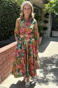 Aster Dress - Pablo Oil Painting-Soft Nude