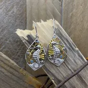 Alamea Coral Derby Earrings with Vermeil