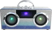 Boom Box Bluetooth Speaker: Blue Bling