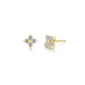 0.88 CTW Flower Studs