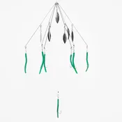 9er's Lures 6 Arm Tube or Shad Umbrella Rig
