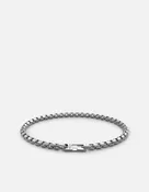 3mm Annex Venetian Chain Bracelet, Polished Silver