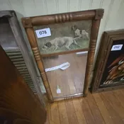 Lot 078 - Hunting Dog Two Part Mirror
