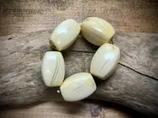 Faux Bone Vintage Plastic Strand - 24mm x 11mm