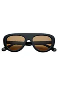 Black Jetsetter Aviator Sunglasses