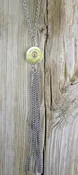 12 GA Silver Chain Tassel Necklace
