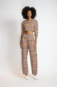 Mashru Jacquard Boxy Top