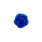 1-1/8" Rose w/calyx -  Petite -  Royal Blue