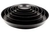 10″ Heavy Duty Black Saucer