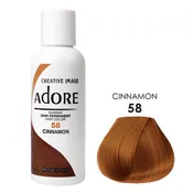ADORE SEMI PERMANENT HAIR COLOR #058 CINNAMON 4OZ [ADO00058]