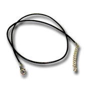 18'' Leather Necklace Cord w/2'' Extender ea.