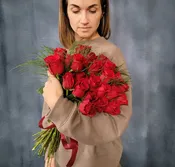 Red roses bouquet