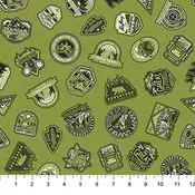 Camping Therapy - 10627-71 - Monochromatic Patches Green
