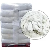 Recycled White Cotton Absorbent Rags - 50 Anti-Slip 20lb Bags
