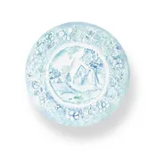 Acrylic Blue & White Antique Plate Coaster