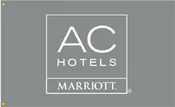10 x 15 ft. Nylon AC Hotel Flag. Double Faced Printed, Canvas Heading and Brass Grommets