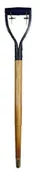 Shovel Handle, Straight, Hollowback, D-Grip, Ash, 30 In.