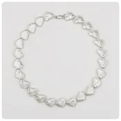 American Sterling Silver Continuous Oyster Necklace, G2 Silver, Charleston, SC, New