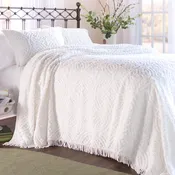 Full Wedding Ring Tufted Chenille Bedspread