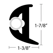Black Rub Rail Kit, Flexible Vinyl 3426
