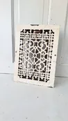 10 x 14 Cast Iron Antique Vent Cover, Fancy Metal Register Grate