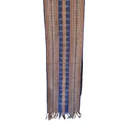 Hand Dyed, Handwoven, and Hand Beaded Table Runner from Laos