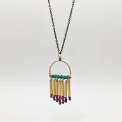 Arc Beaded Necklace