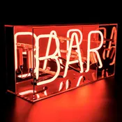 'Bar' Acrylic Box Neon Light
